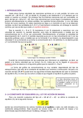 Equilibrio Chimico: Costante di Equilibrio Kc e Reazioni Reversibili e Irreversibili