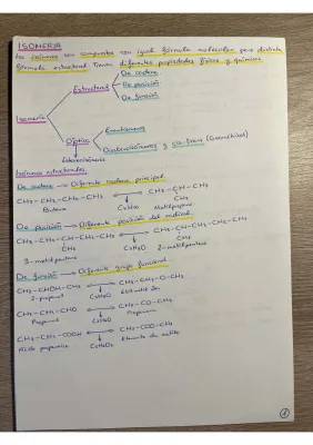 Todo sobre la isomería estructural y sus tipos