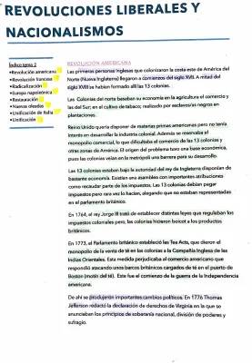 La Revolución Americana y Francesa: Cambios y Causas Fáciles