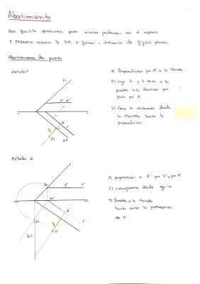 DIBUJO TÉCNICO: RECOPILACION DE CAMBIOS DE PLANO Y ABATIMIENTO