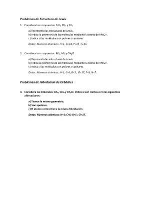 Exámenes y Ejercicios Resueltos de Química para Selectividad y Bachillerato