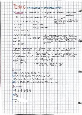 Aprende Sucesiones y Progresiones Matemáticas: Ejemplos y Cómo Calcular el Término General