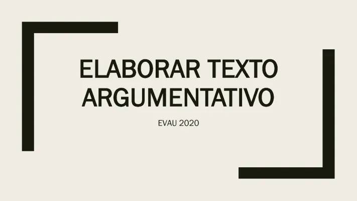 Textos Argumentativos para Selectividad - Ejemplos y Resueltos PDF