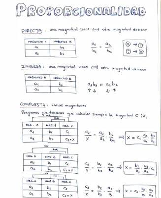 Apuntes de proporcionalidad 
