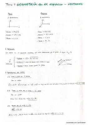 Ejercicios Vectores 2 Bachillerato y Selectividad - Resueltos y en PDF