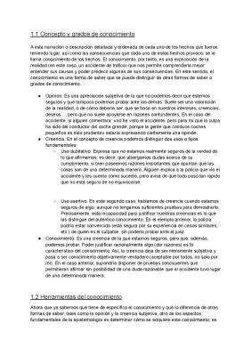 ¿Qué son los grados de conocimiento en epistemología y cómo diferenciar entre opinión y conocimiento?