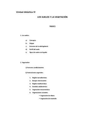 Aprende sobre la formación de suelos y su vegetación en España