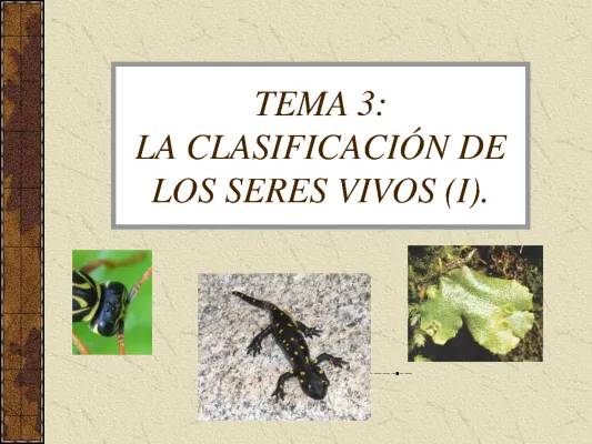 Clasificación de los seres vivos