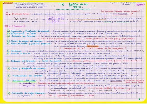 Economía 2 Bachillerato: Relaciones Humanas y Gestión por Competencias