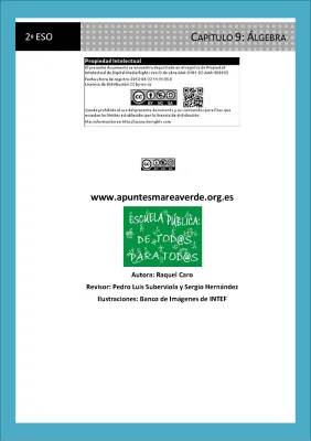 Ejercicios Resueltos de Álgebra 2 ESO y Lenguaje Algebraico