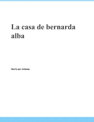 La casa de Bernarda Alba