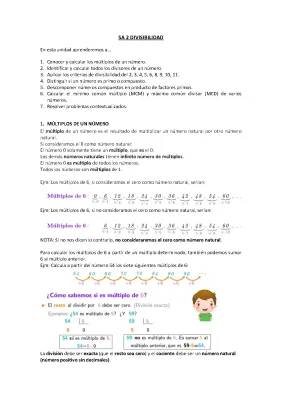 Ejercicios de Divisibilidad para Estudiantes de 1° y 2° de la ESO