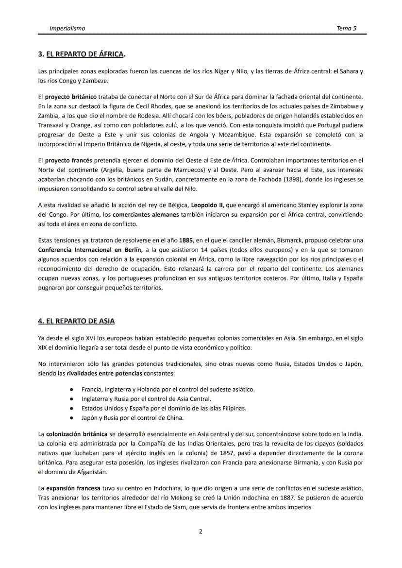 Imperialismo
■
TEMA 5. EL IMPERIALISMO. EUROPA ANTES DE LA I GUERRA MUNDIAL.
1. CONCEPTO DE IMPERIALISMO.
El término imperialismo hace refer