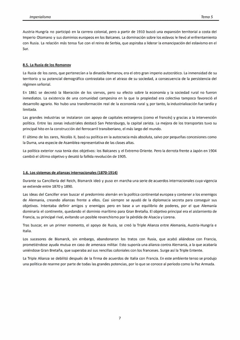 Imperialismo
■
TEMA 5. EL IMPERIALISMO. EUROPA ANTES DE LA I GUERRA MUNDIAL.
1. CONCEPTO DE IMPERIALISMO.
El término imperialismo hace refer