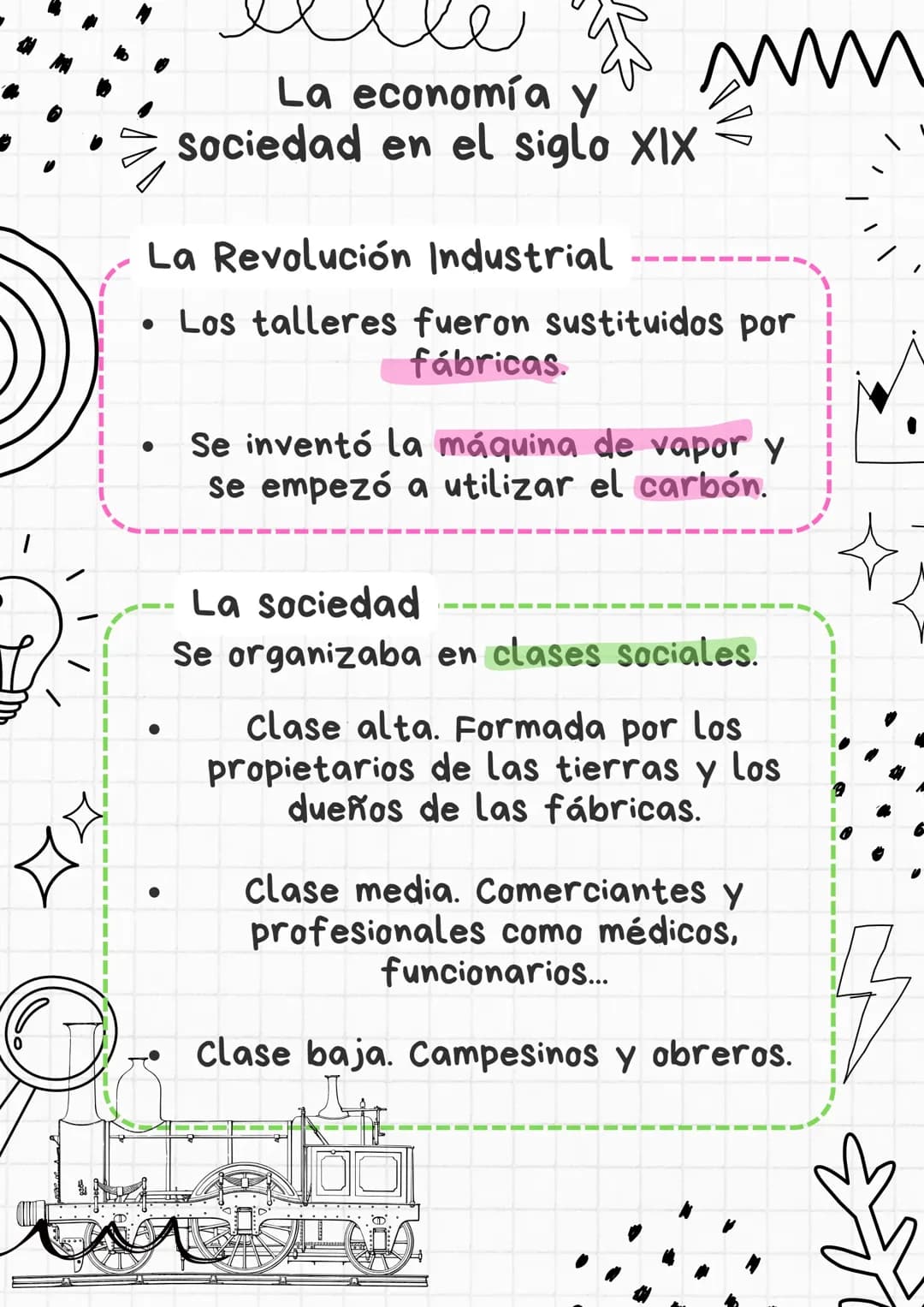 La economía y sociedad en el siglo XIX