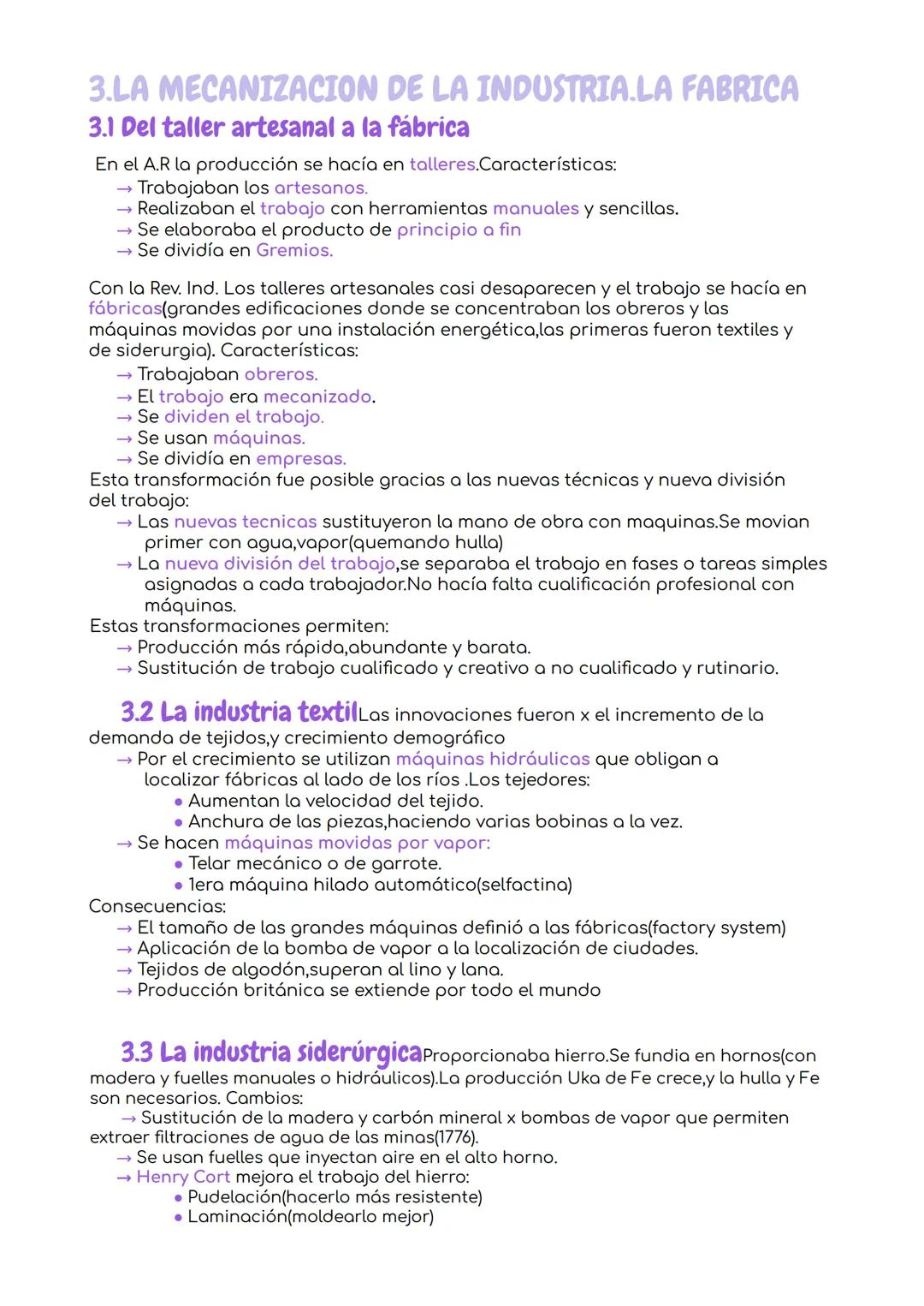 La revolución industrial
1.LAS BASES DE LA REV. IND. EN UK (I)
1.1 El concepto de Revolución Industrial
Industrialización:es el proceso x el