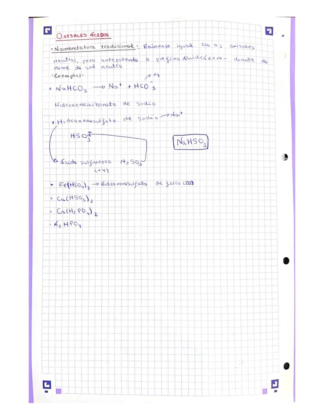 OXISALES NEUTRAS
Que son? Son compostos derivados de substituir todos os H
dos oxcácidos por un cation metálico (Na"/ Ca²")
ou non metálice 