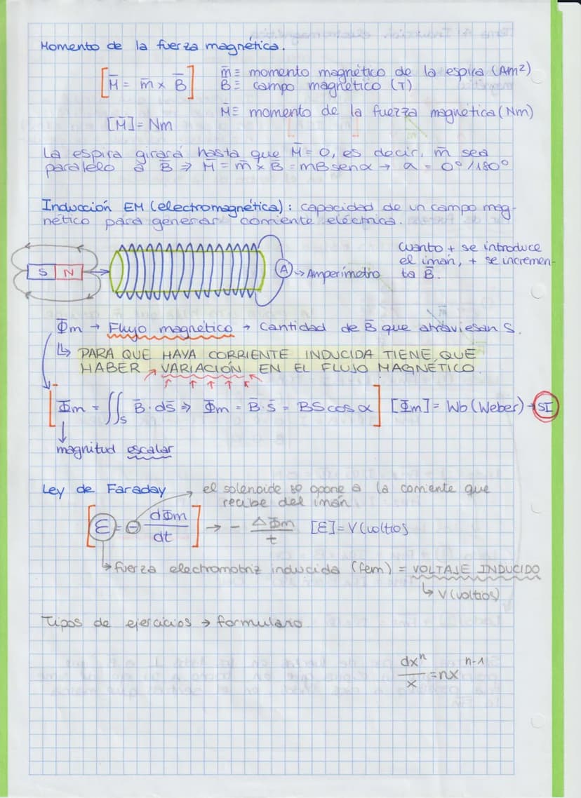 T3 comente electrica crea B (ley de Ampère)
TA» Inducción La variación de 3 crea comente eléctrica inducida
TEMA 4. INDUCCIÓN ELECTROMAGNÉTI