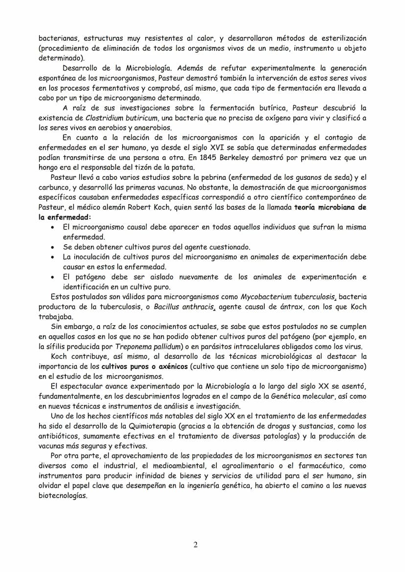 TEMA 3: MICROBIOLOGÍA Y BIOTECNOLOGÍA
EVOLUCIÓN HISTÓRICA DE LA MICROBIOLOGÍA
2. MICROORGANISMO, CONCEPTO Y HETEROGENEIDAD.
MICROORGANISMOS 