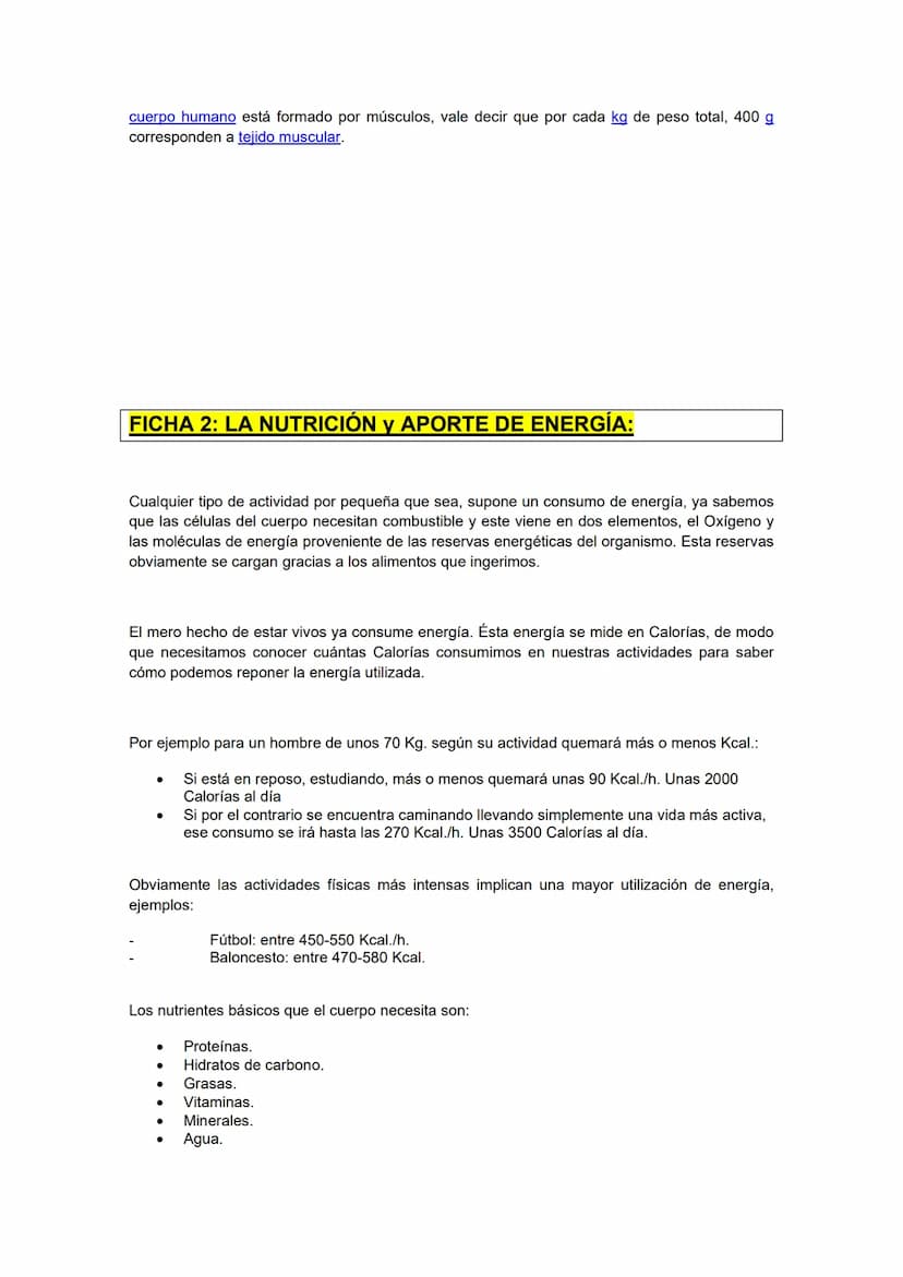 FICHA 1: ¿Cómo funciona el cuerpo humano?
Nuestro cuerpo depende de la interacción de varios sistemas, necesita que todo funcione a la
vez. 
