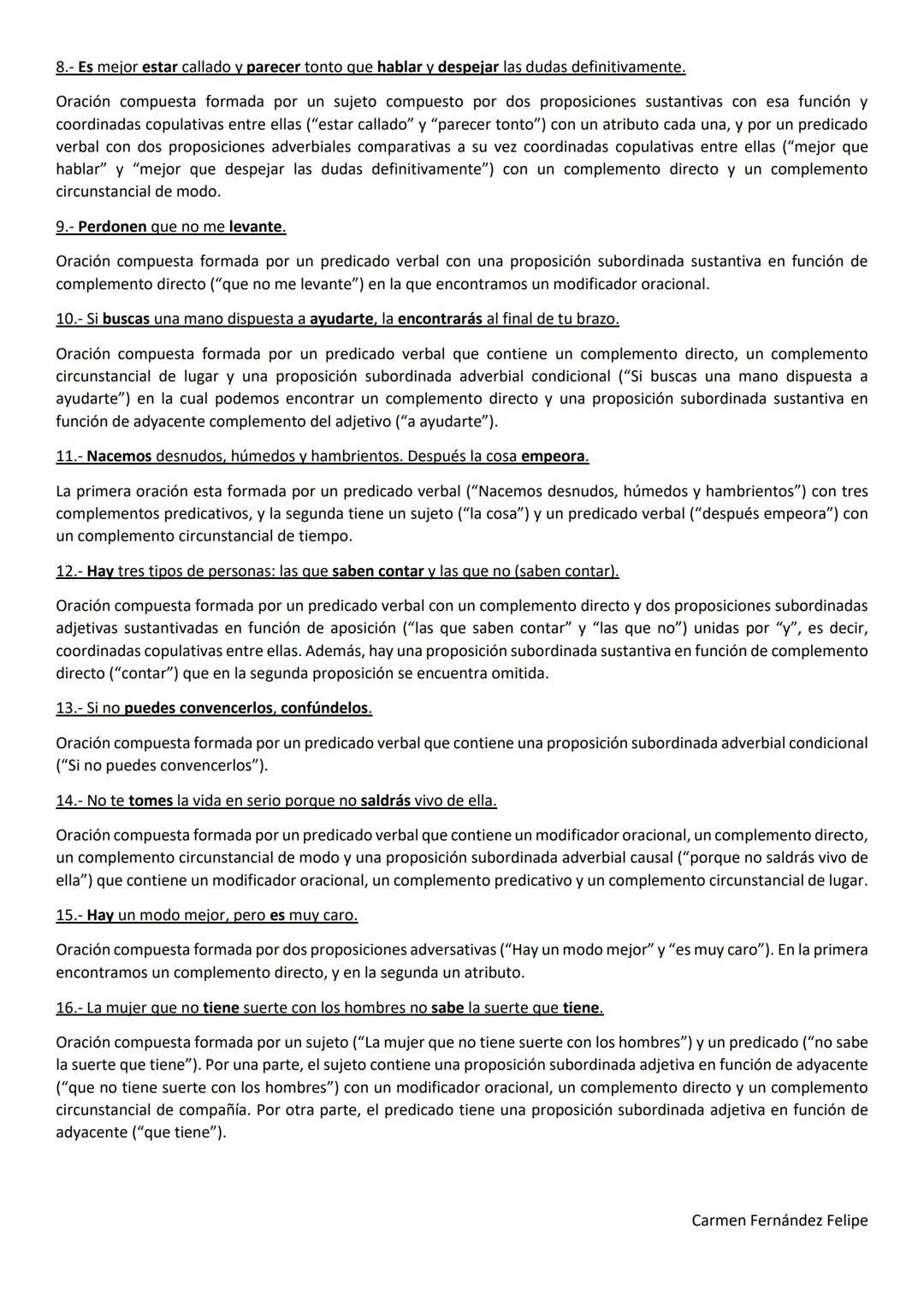 SINTAXIS: LA INTELIGENCIA ME PERSIGUE
1.- La inteligencia me persigue, pero yo soy más rápido.
Oración compuesta formada por dos proposicion