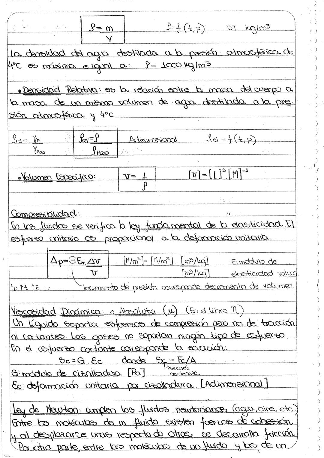 --- OCR Start ---
A
Mecánica de Fluidos
SCHMIDGALL KAREN
Tema 1: Propiedades de los Fluidos.
Fluido: es aquella sustancia que debido a su po