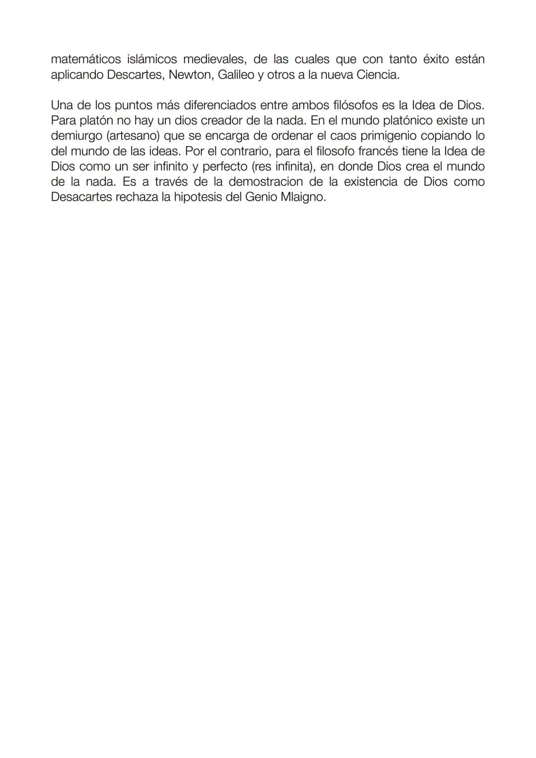 
<p>En esta comparación, analizaremos a dos filósofos muy importantes: Platón, de la Edad Antigua, y Descartes, de la Edad Moderna.</p>
<h2 