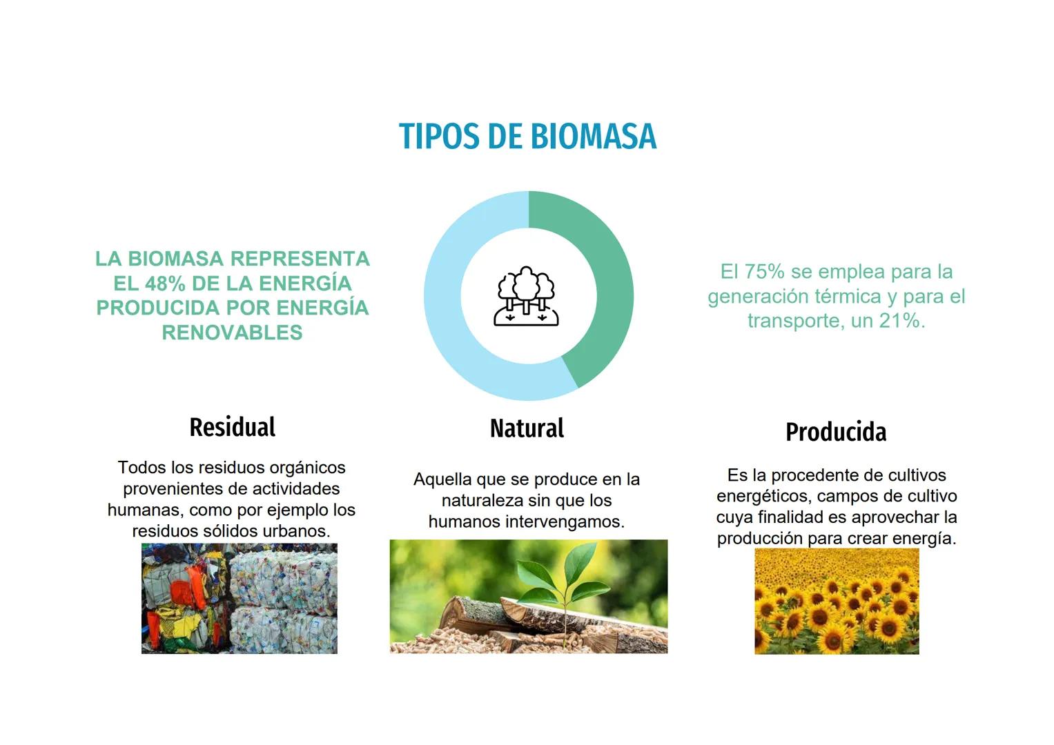 k
ENERGÍAS
RENOVABLES
-BIOMASA-
May Afailal y Samy Ananou. 01
02
03
04
05
¿Qué es y cómo se produce?
¿Cómo se transforma?
Ventajas e inconve