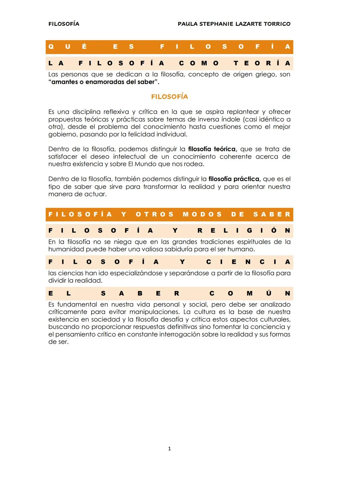 FILOSOFÍA

PRIMERA EVALUACIÓN 4 E.S.O B
PAULA STEPHANIE LAZARTE TORRICO

COLEGIO TRILEMA EL PILAR | C// SÁNCHEZ PRECIADO, 62

2023 # FILOSOF