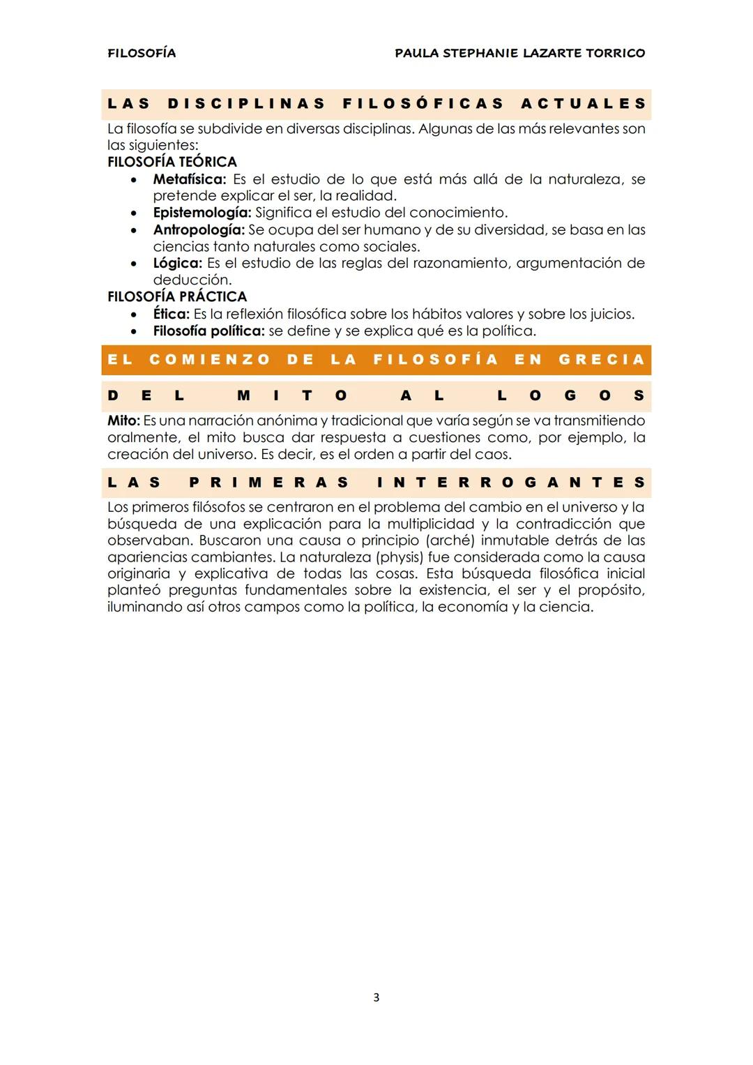 FILOSOFÍA

PRIMERA EVALUACIÓN 4 E.S.O B
PAULA STEPHANIE LAZARTE TORRICO

COLEGIO TRILEMA EL PILAR | C// SÁNCHEZ PRECIADO, 62

2023 # FILOSOF