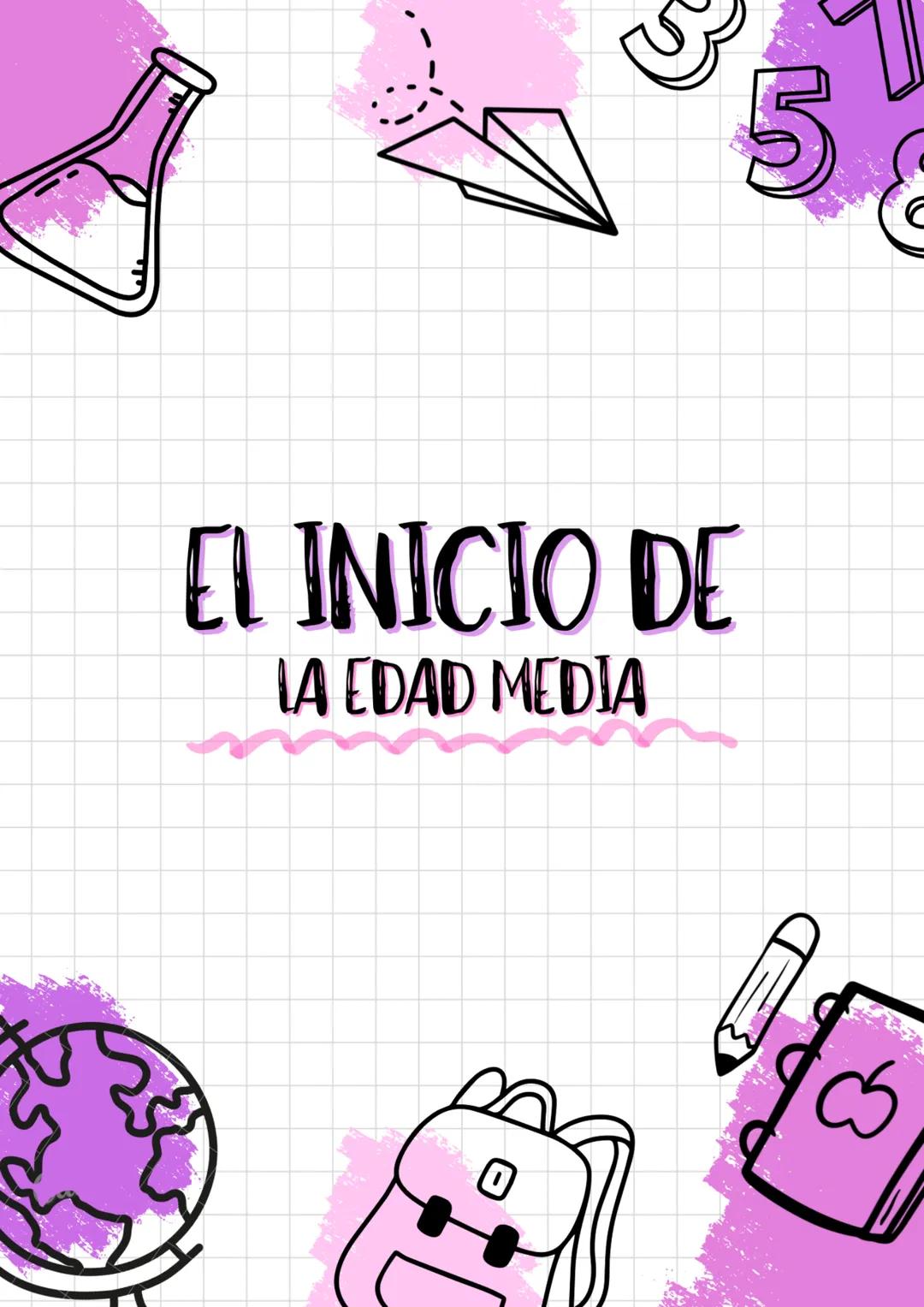 # EL INICIO DE

LA EDAD MEDIA # REINOS
GERMANOS

## ORGANIZACIÓN
POLÍTICA

### REY

ASESORADO POR

#### CONDES Y
OBISPOS
##### CIUDADES

###