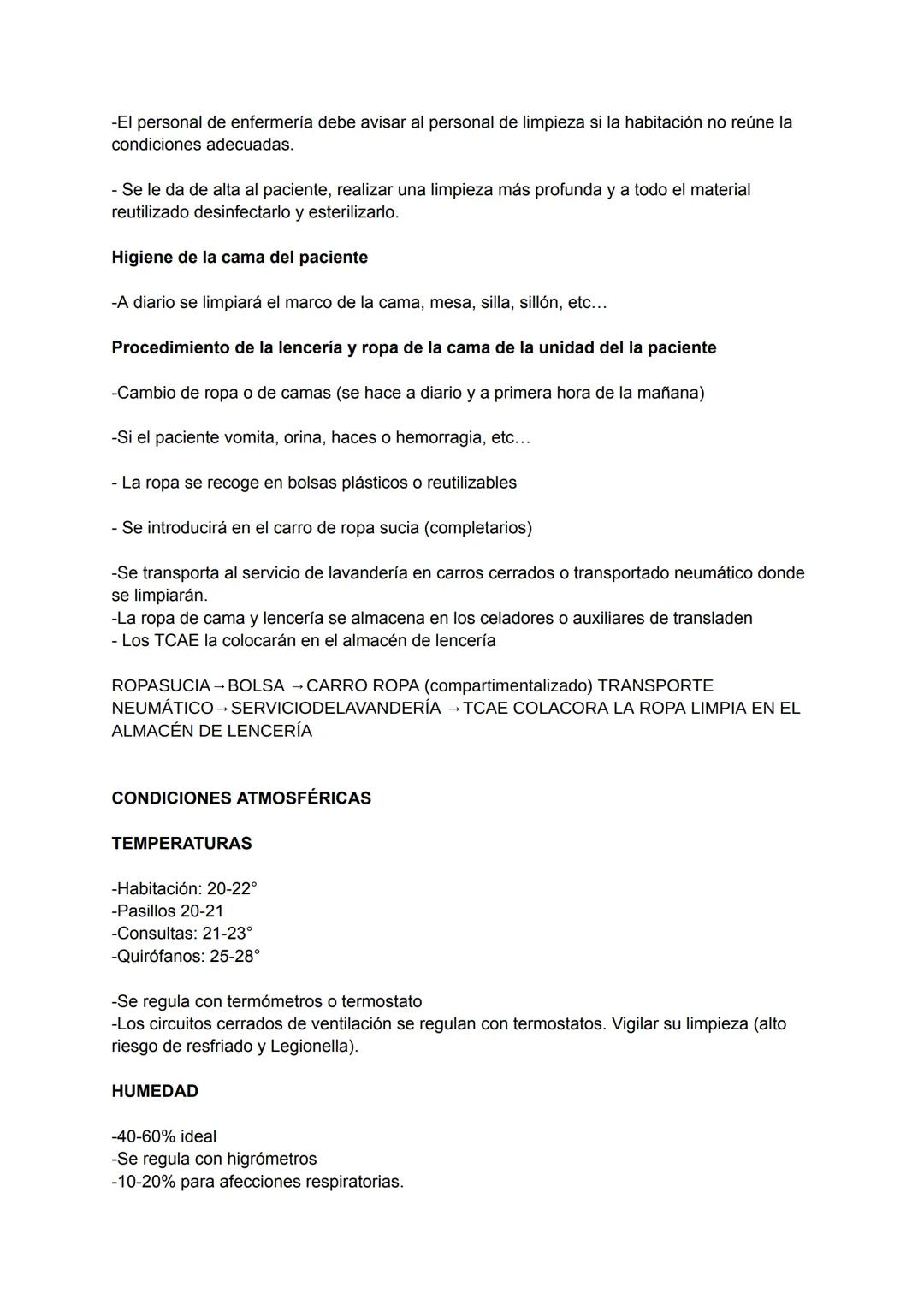 1.UNIDAD DEL PACIENTE: normas generales Conjunto de elementos estructurales y
materiales que cada paciente va a necesitar durante su estadía