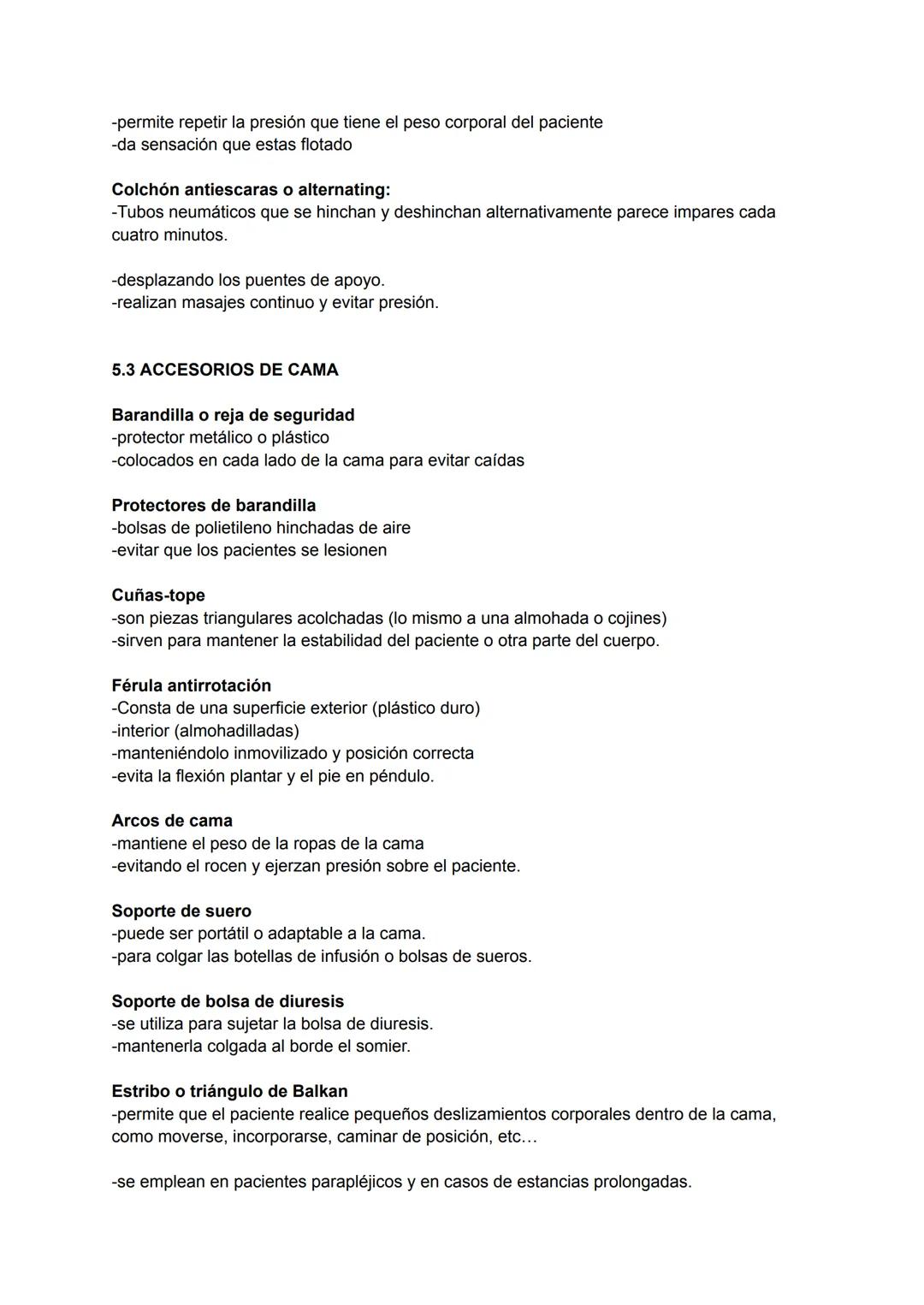 1.UNIDAD DEL PACIENTE: normas generales Conjunto de elementos estructurales y
materiales que cada paciente va a necesitar durante su estadía
