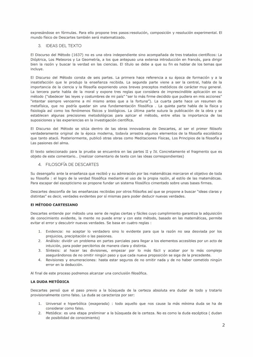 COMENTARIO DE TEXTO DE DESCARTES Y COMPARACIÓN CON PLATÓN
SELECTIVIDAD ANDALUCÍA- HISTORIA DE LA FILOSOFÍA (2021-2022)
CONTEXTO CULTURAL
1.
