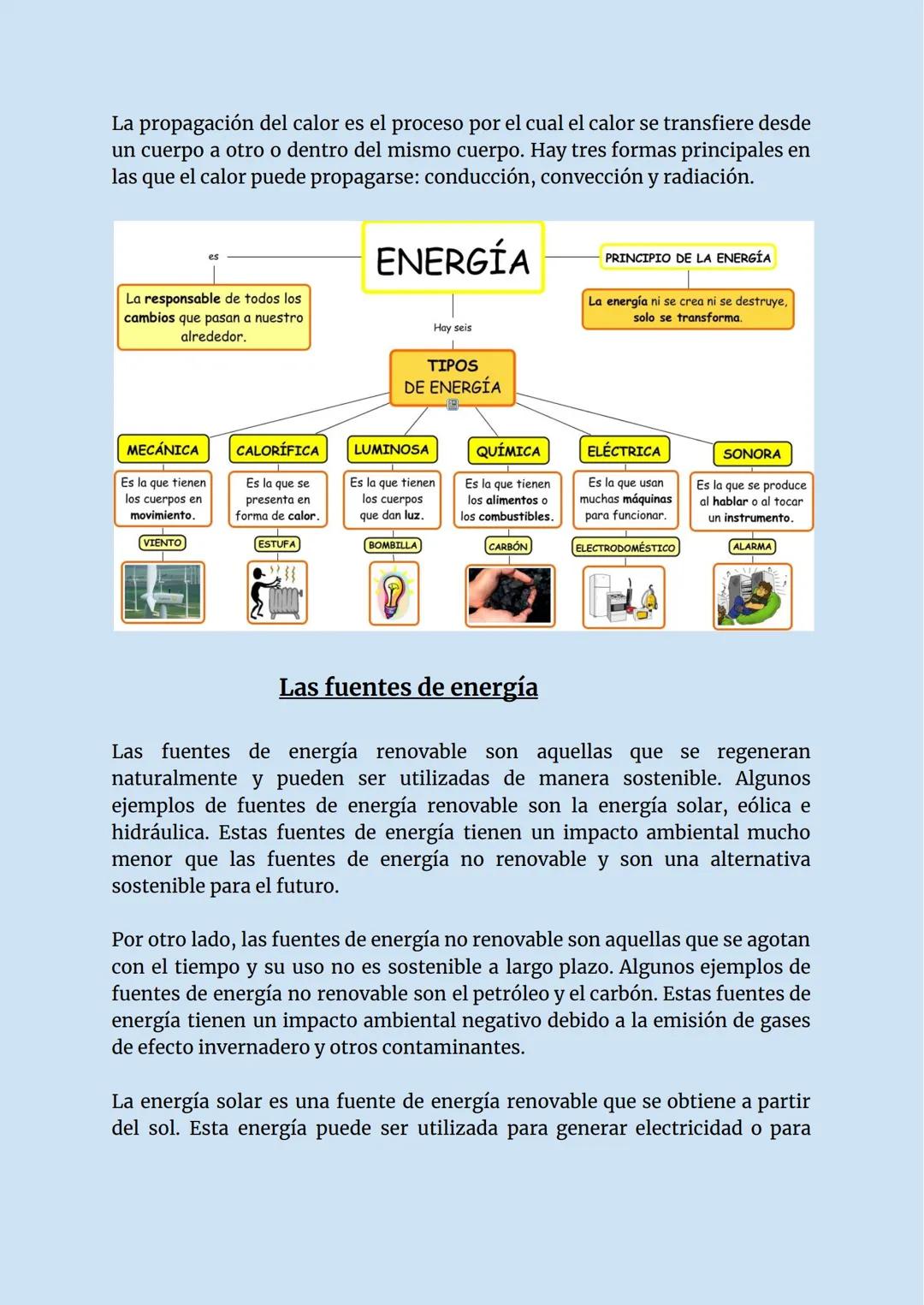 LA ENERGÍA
La energia y sus formas
La energía es una propiedad física que se define como la capacidad de un
sistema para realizar trabajo. H