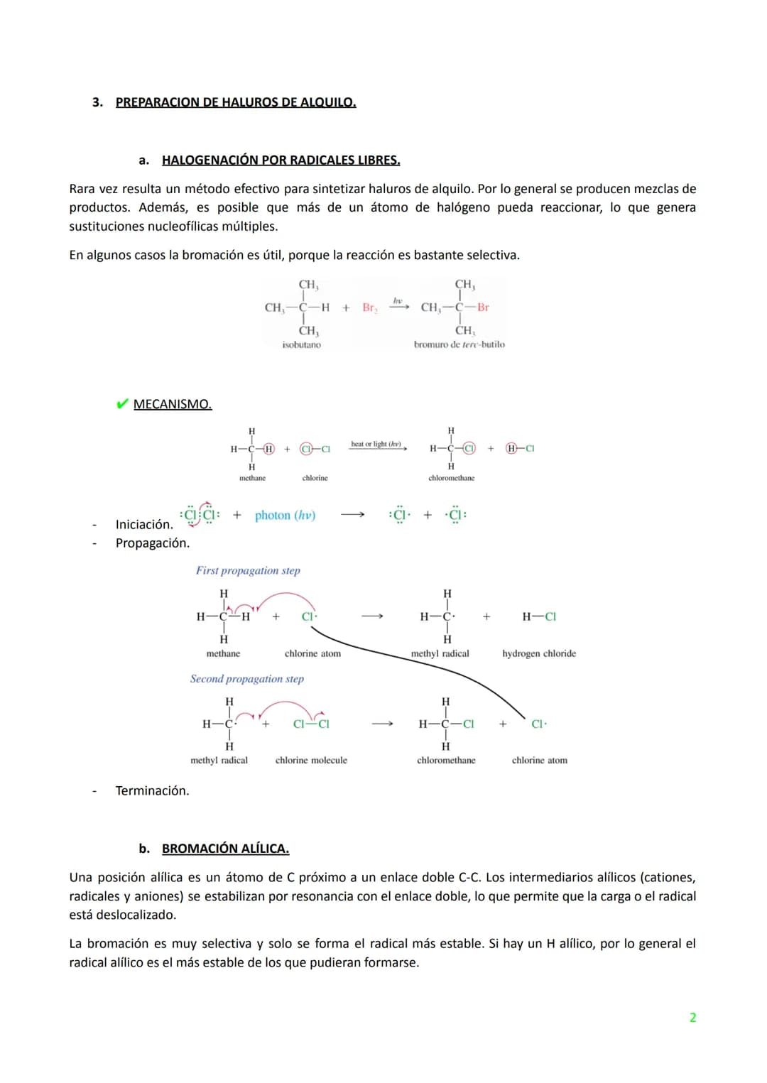 TEMA 3. HALUROS DE ALQUILO: SUSTITUCIÓN NUCLEOFÍLICA Y ELIMINACIÓN. (T.6 WADE PG.255)
1. INTRODUCCIÓN.
Un haluro de alquilo tiene un átomo d