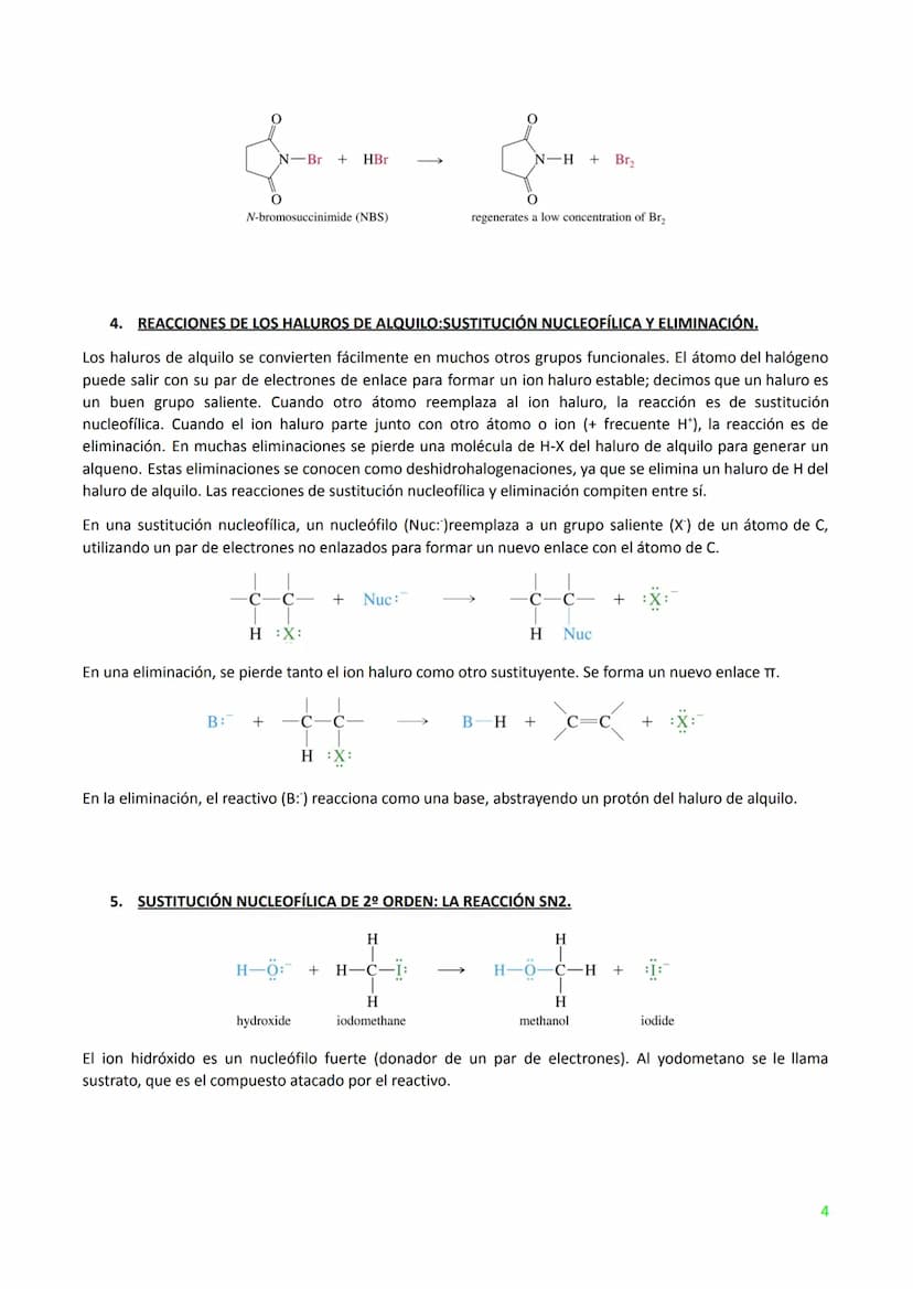 TEMA 3. HALUROS DE ALQUILO: SUSTITUCIÓN NUCLEOFÍLICA Y ELIMINACIÓN. (T.6 WADE PG.255)
1. INTRODUCCIÓN.
Un haluro de alquilo tiene un átomo d