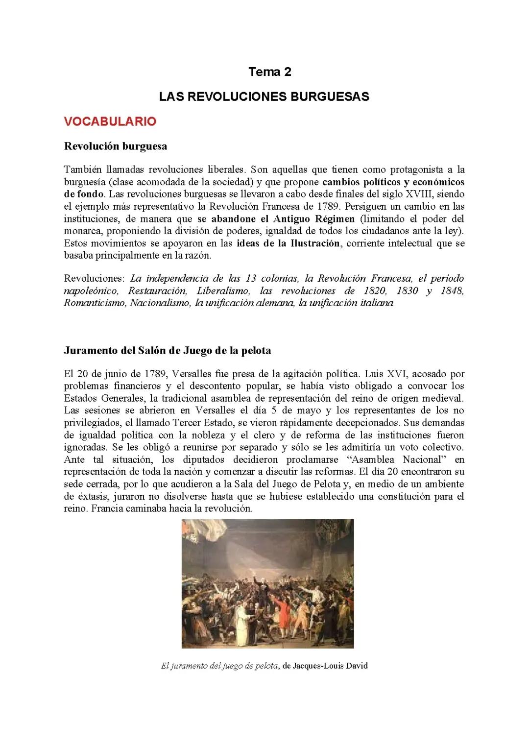 La influencia de las revoluciones burguesas