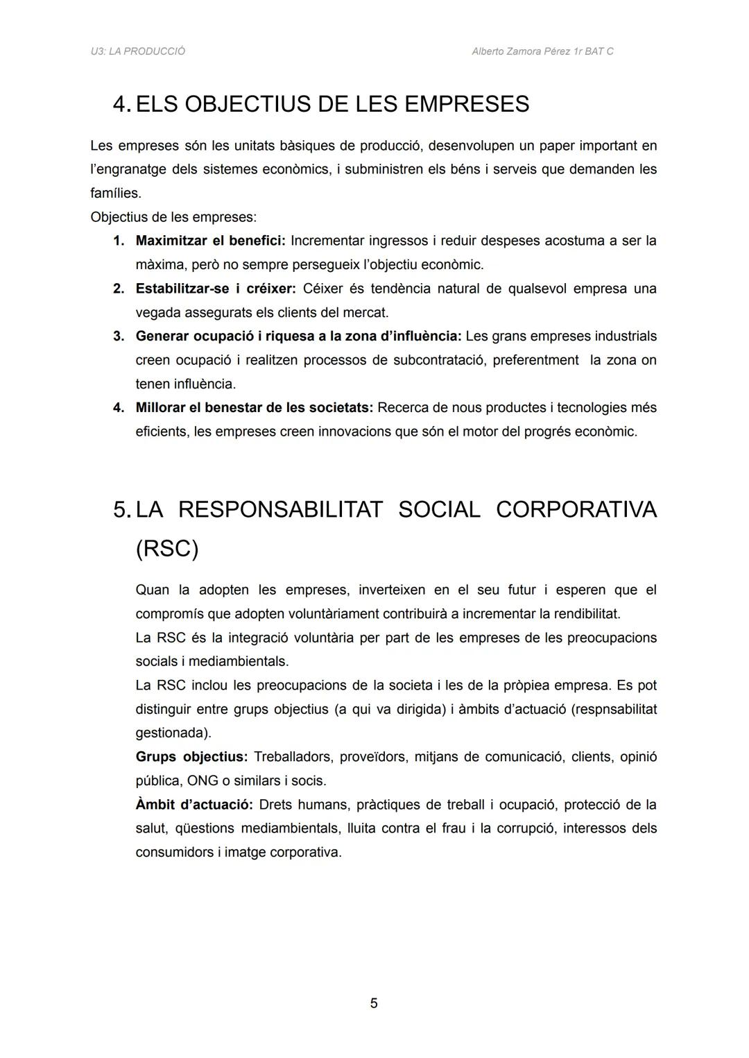 U3: LA PRODUCCIÓ
ÍNDEX
1. LA FUNCIÓ DE PRODUCCIÓ
1.1 Perspectiva utilitària
1.2 Perspectiva tècnica
2. COM ES POT PRODUIR?
2.A. Tecnologies 