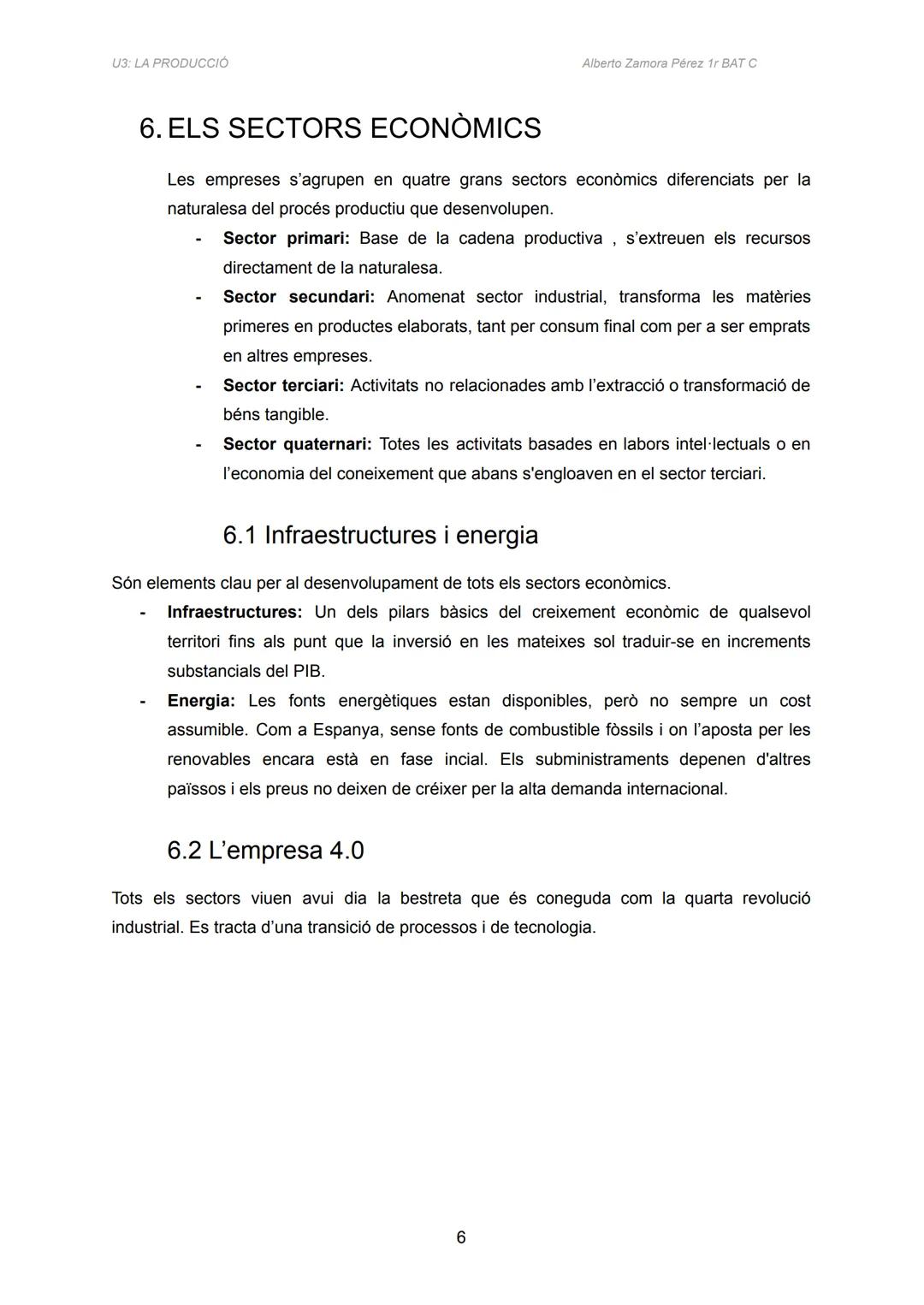 U3: LA PRODUCCIÓ
ÍNDEX
1. LA FUNCIÓ DE PRODUCCIÓ
1.1 Perspectiva utilitària
1.2 Perspectiva tècnica
2. COM ES POT PRODUIR?
2.A. Tecnologies 