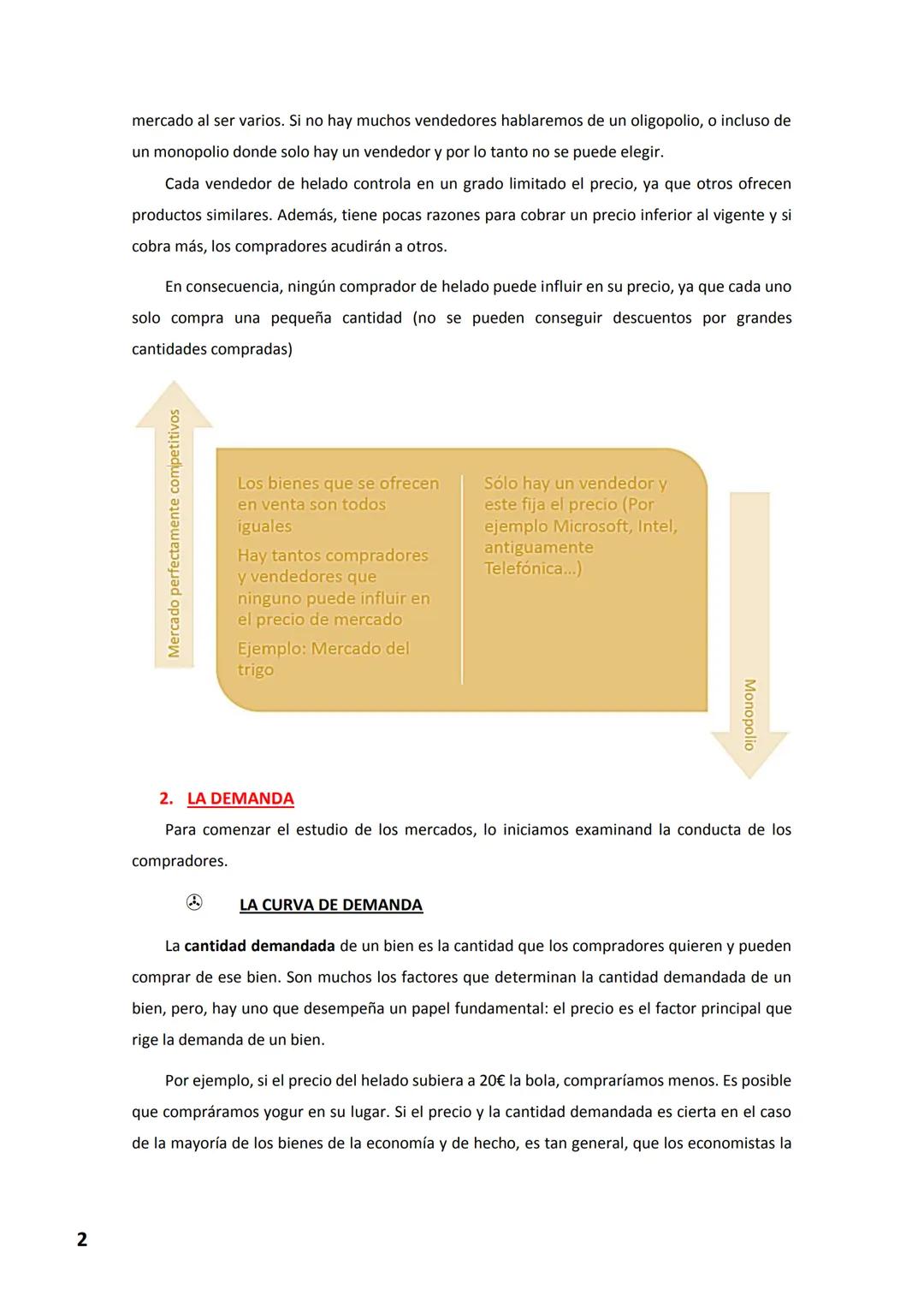 1
TEMA 2 – LAS LEYES DE LA OFERTA Y LA DEMANDA
1. LOS MERCADOS Y LA COMPETENCIA
A) ¿QUE ES UN MERCADO?
Un mercado es un grupo de compradores