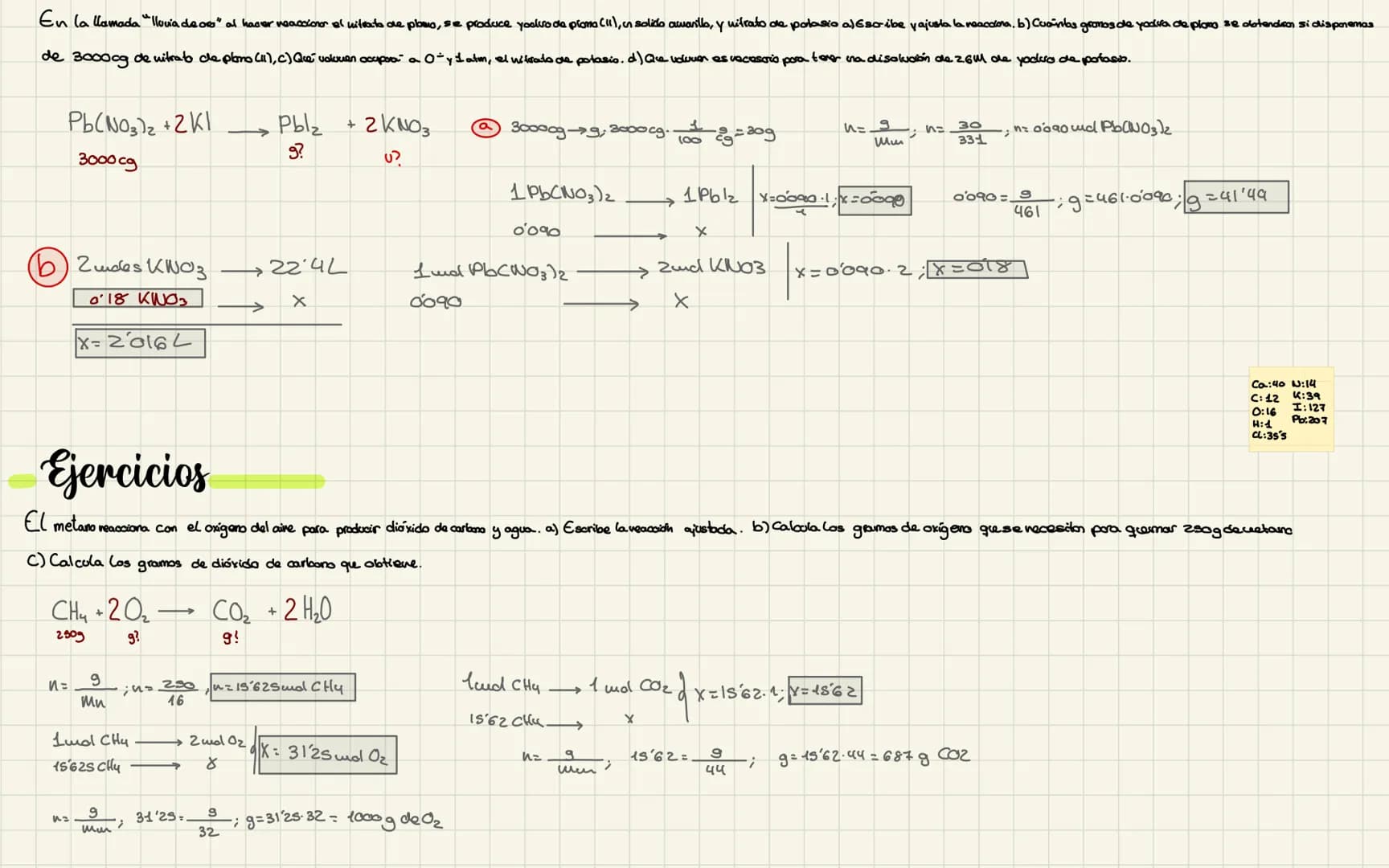 H₂ + O₂
Ajuste estequiometrico
→>> H₂O2C₂H6 + 70₂.
2 KCl 302 2 KC103
6 H₂O
1. Ajostar la reacción quísico
Calculos estequimetrico
- Calcolo 