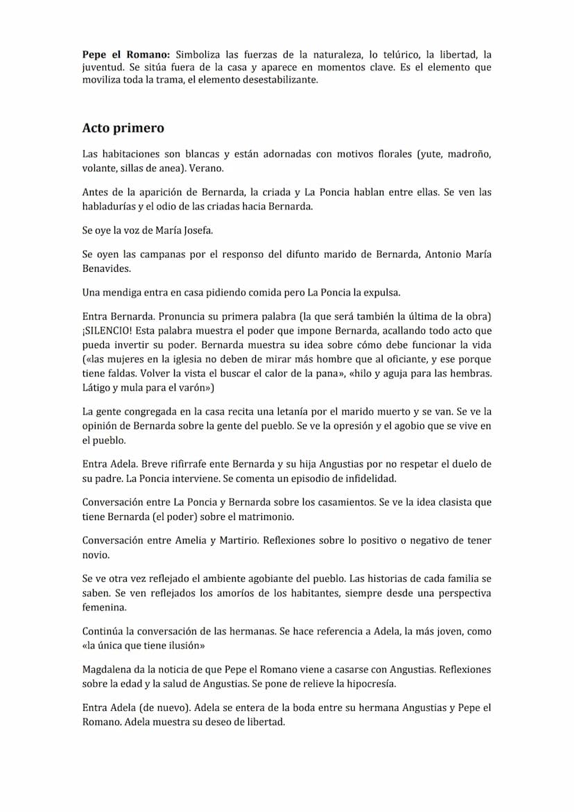 
<p>La casa de Bernarda Alba es una obra teatral que presenta una serie de personajes que simbolizan diferentes aspectos de la sociedad y la