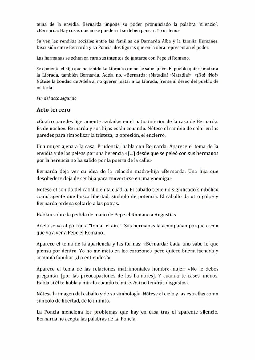 
<p>La casa de Bernarda Alba es una obra teatral que presenta una serie de personajes que simbolizan diferentes aspectos de la sociedad y la