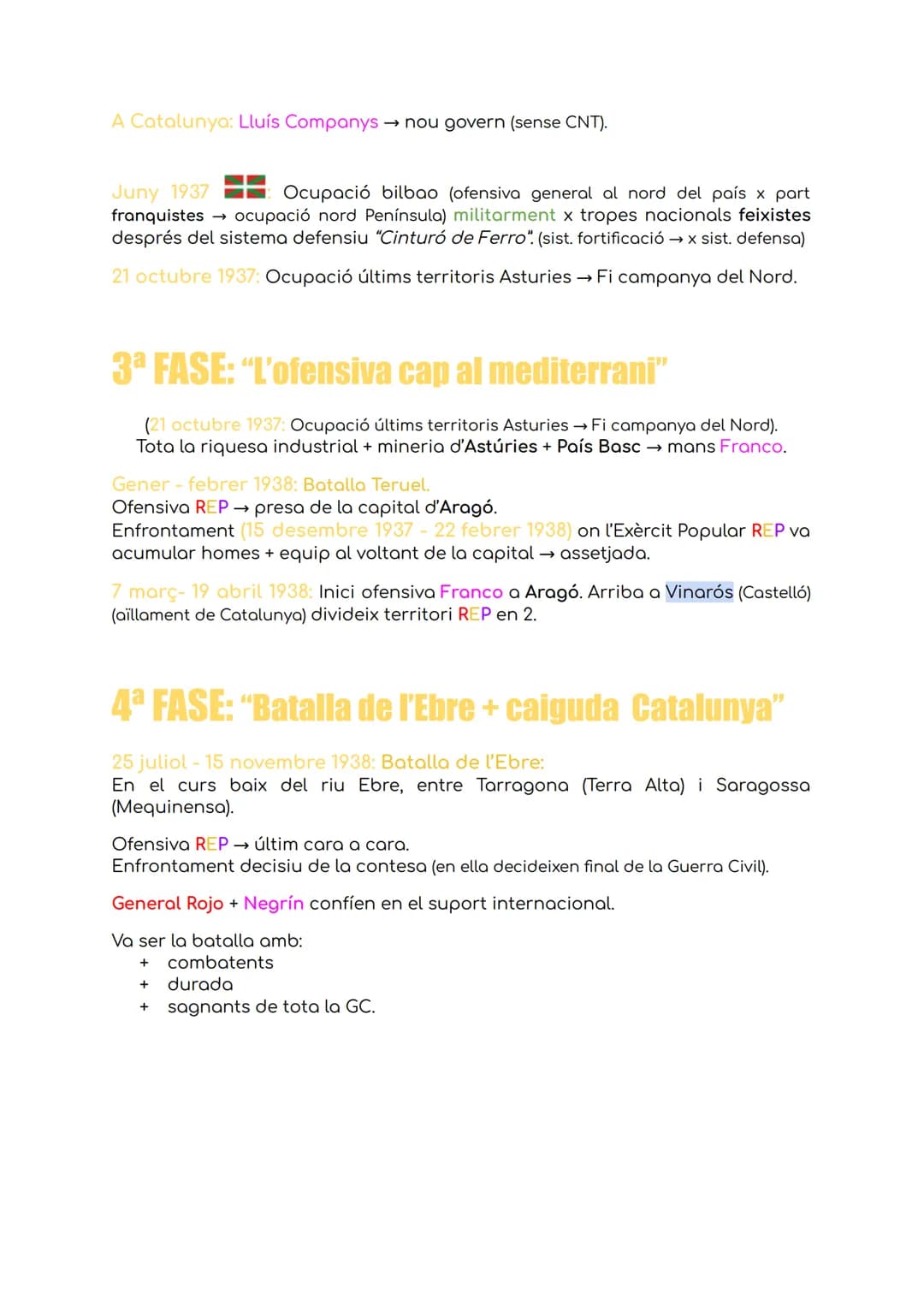 HISTÒRIA T4: La Guerra Civil
CAUSES:
Desequilibris socioeconòmics d'ESP.
Oposició grups socials privilegiats → reformisme Republicà.
Privile
