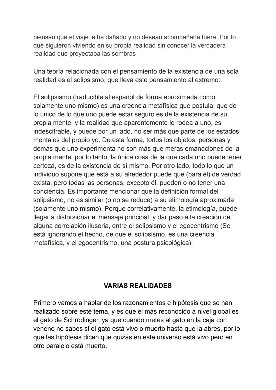 DISERTACIÓN FILOSOFÍA:
UNA REALIDAD
Hay una sola realidad de tu propia realidad, que sería algo así como el
Universo donde tú y yo vivimos, 