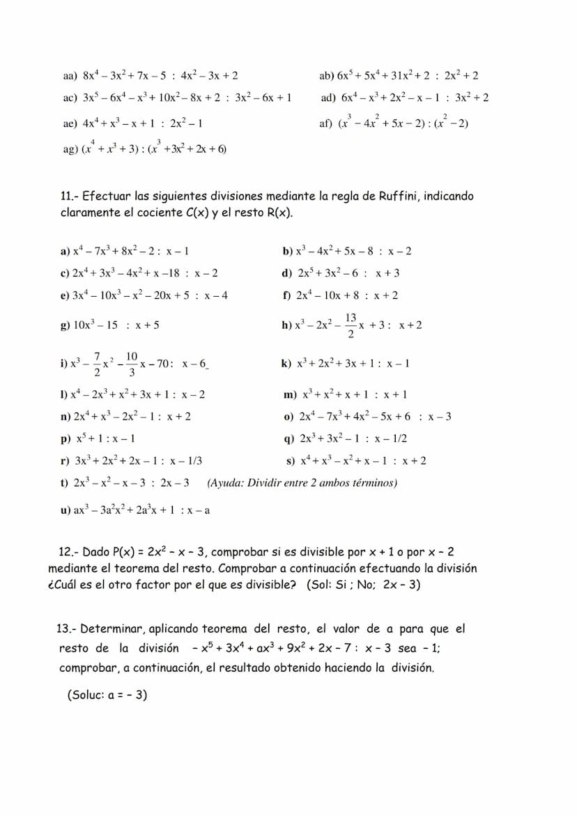 1.- Indica el coeficiente, parte literal y grado de estos monomios.
a) - 3x³y²z4 b) -5b²c³ c) x ¹5y
d) - 2xy
2.- Realiza las siguientes oper