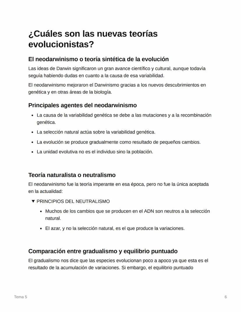 Tema 5
Tema 5
¿Cuáles son las teorías sobre el origen de la
vida?
Teoría de la generación espontánea
Uno de los primeros intentos de dar una