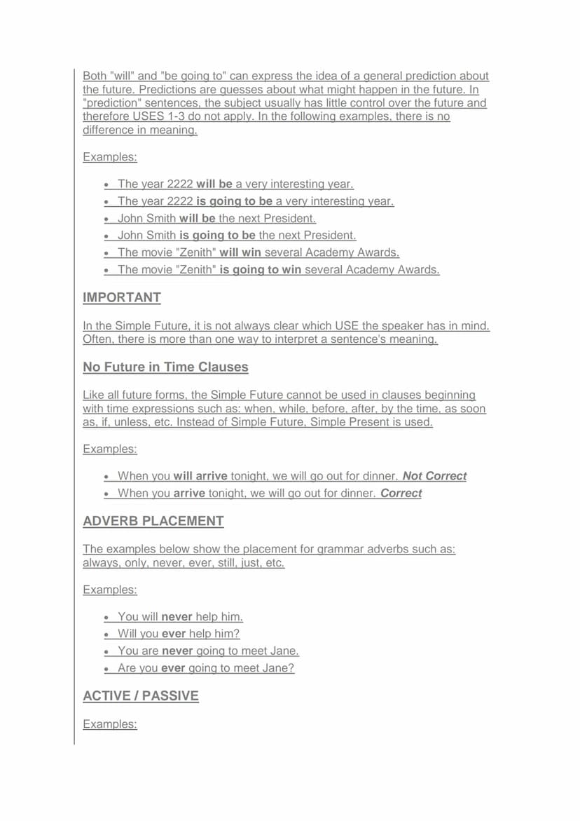 4° E.S.O. UNIT 4.
BE GOING TO vs. FUTURE SIMPLE (WILL)
• Planes futuros
1. To be going to + infinitivo se utiliza para expresar acciones fut