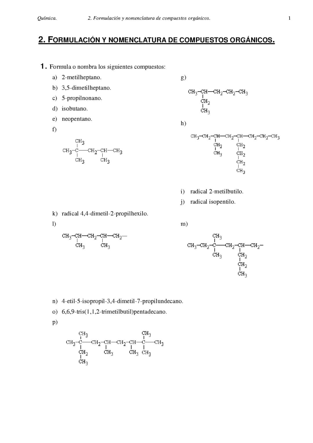 Ejercicios Resueltos de Química Orgánica para Bachillerato y ESO en PDF